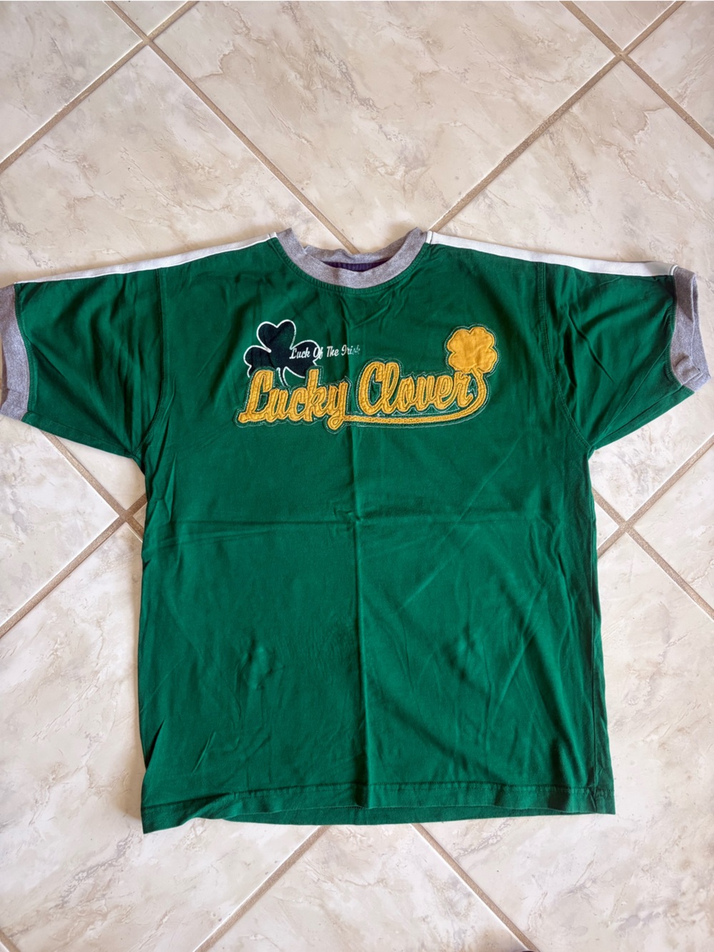 Green Lucky Clover Graphic Tee